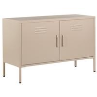 BÜROSCHRANK Metall Beige Uria - Beige, Metall (100/65/40cm) - Beliani