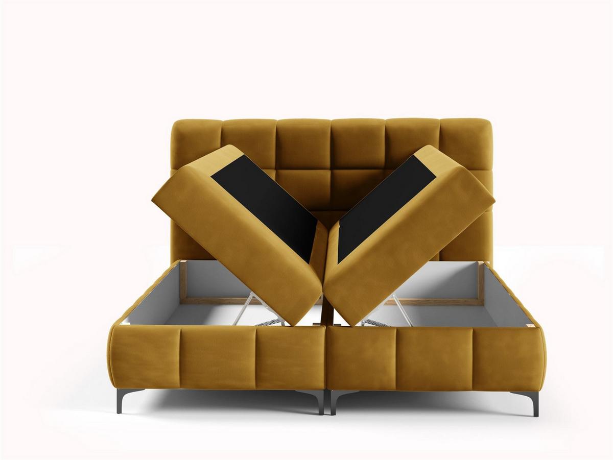 BOXBETT Sophie In Salvador - Honig, Holzwerkstoff/Textil (100/200cm) - Fun Möbel
