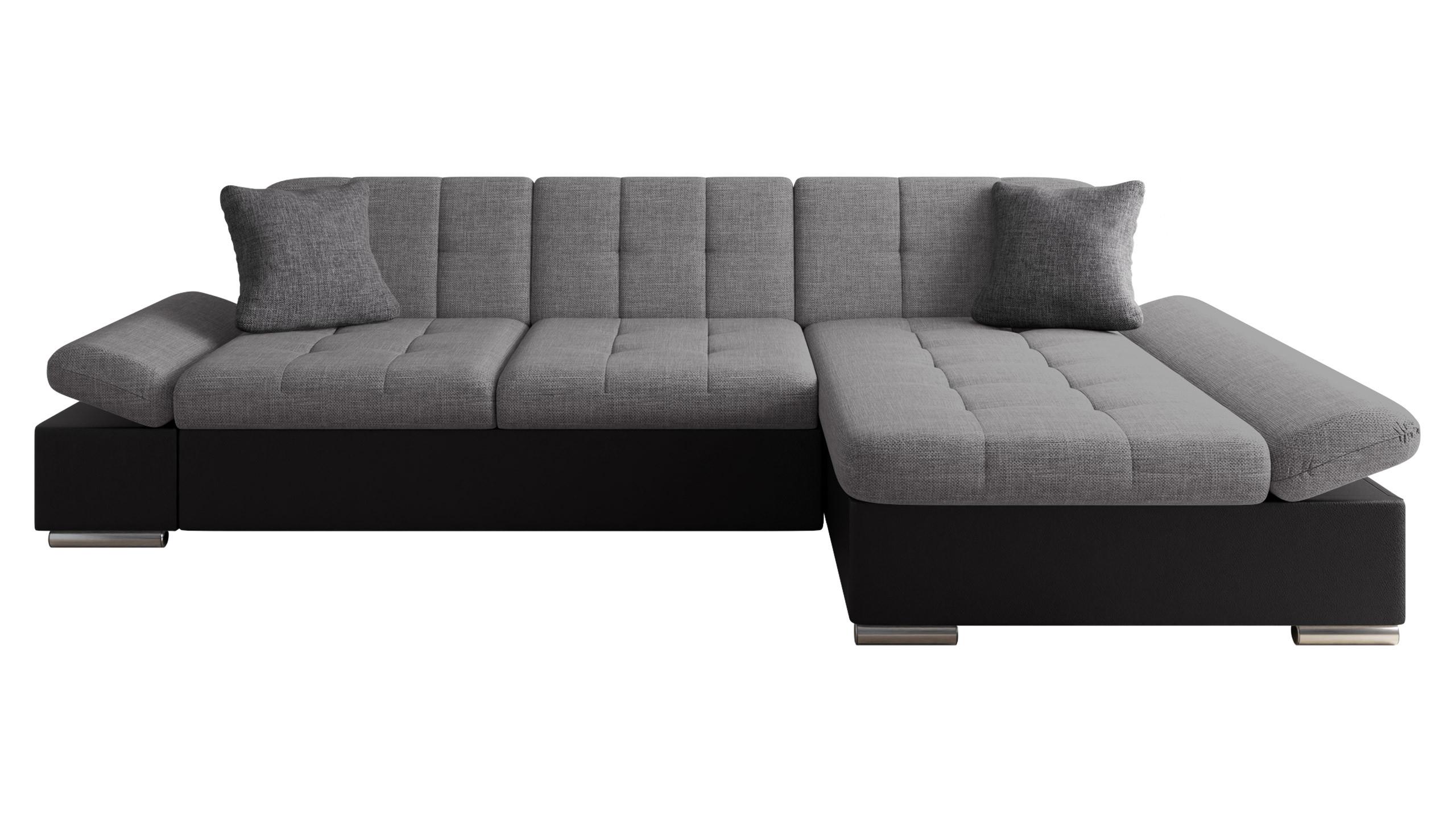 ECKSOFA Montana, Seite: Rechts - Schieferfarben, Holz/Textil (278/161cm) - MIRJAN24