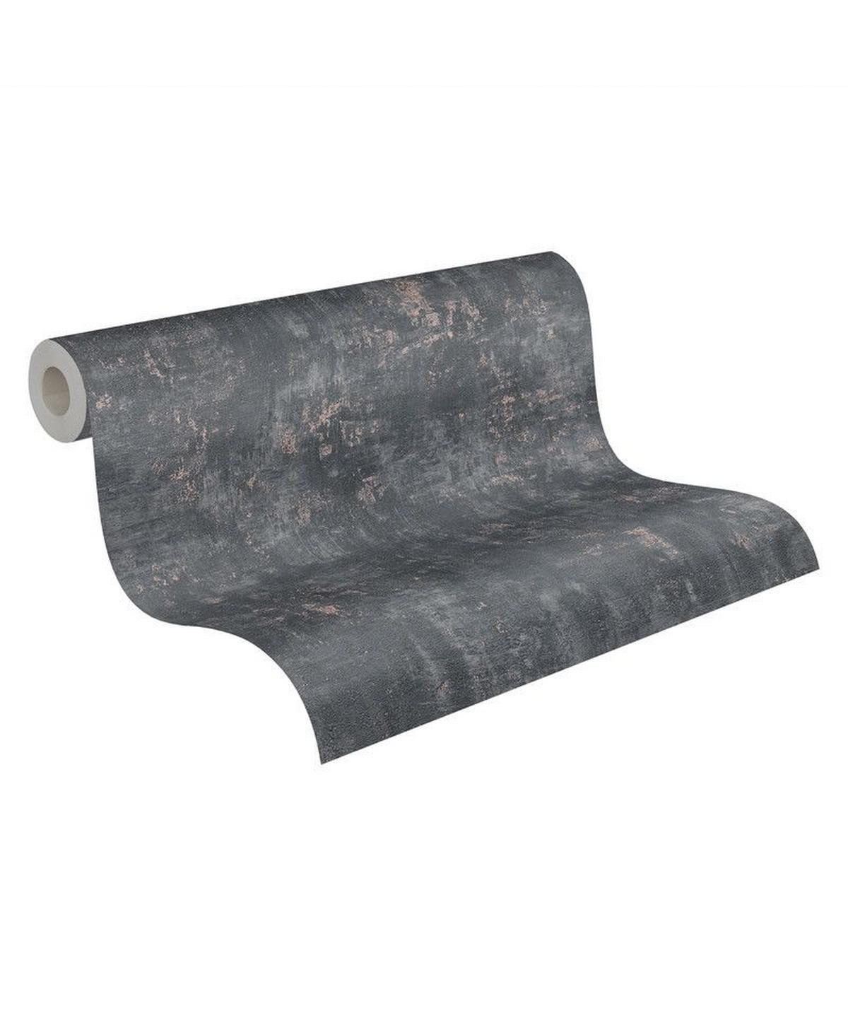 VLIESTAPETE Schwarz 53/1005 cm - Schwarz, Textil (53/1cm) - KUNSTLOFT