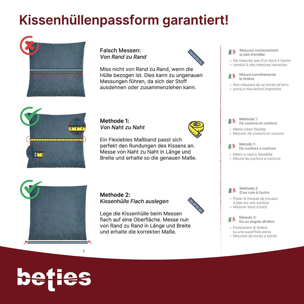 KOPFKISSEN PublikFree Faserbällchen 40/80 cm - Weiß, Naturmaterialien/Kunststoff (40/80cm) - beties Heimtextil
