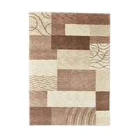 HANDTUFTTEPPICH Royal Domas 70x140 cm - Braun, Textil (70/140cm) - THEKO