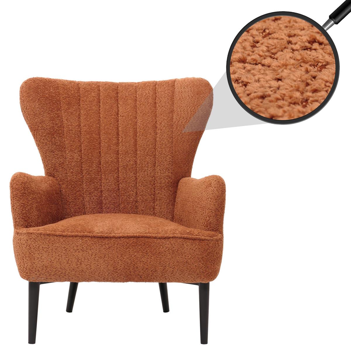 LOUNGE-SESSEL Orange - Orange, Textil (75/80/78cm) - MCW