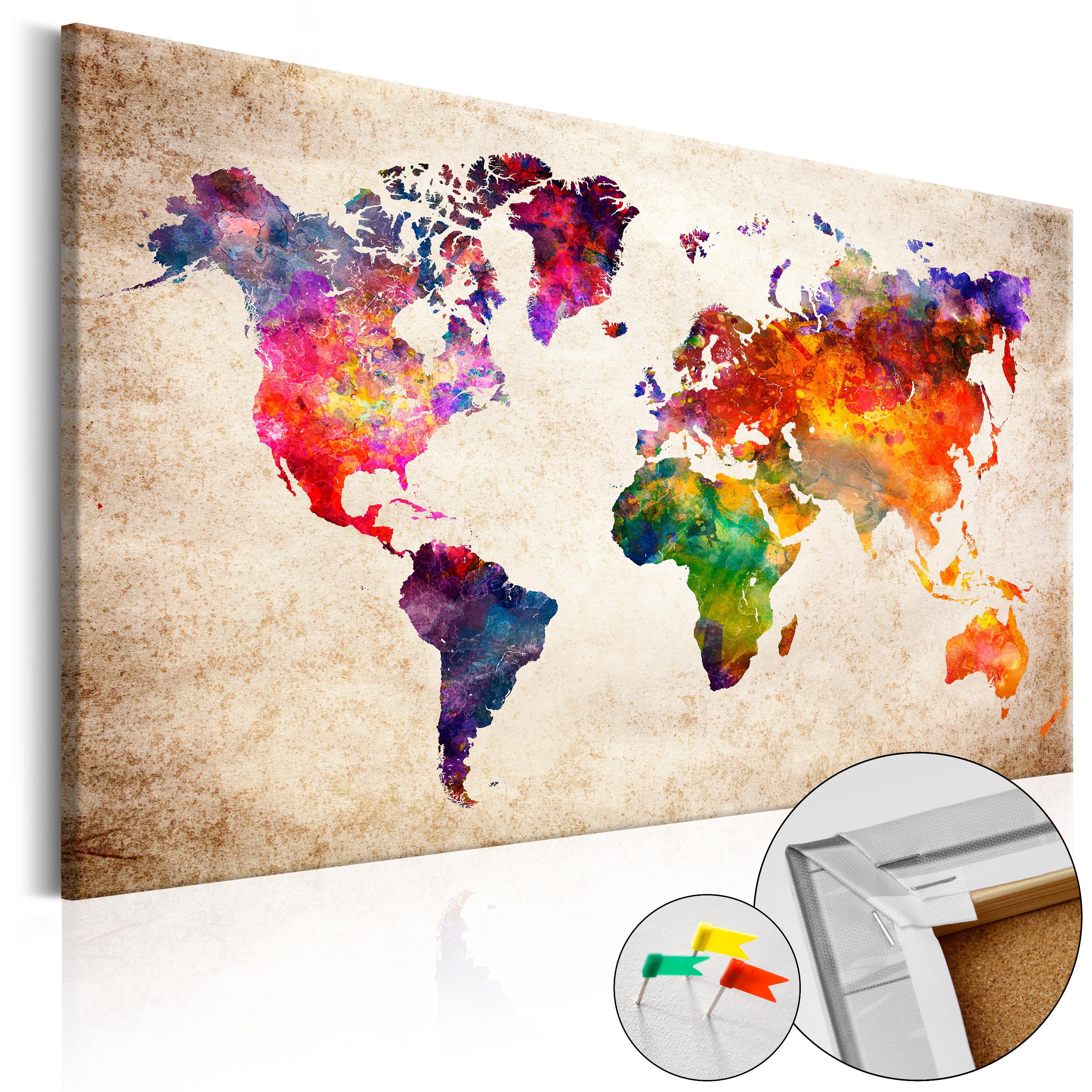 PINNWANDBILDER Bunt 120/80 cm - Multicolor, Naturmaterialien/Textil (120/80cm) - KUNSTLOFT