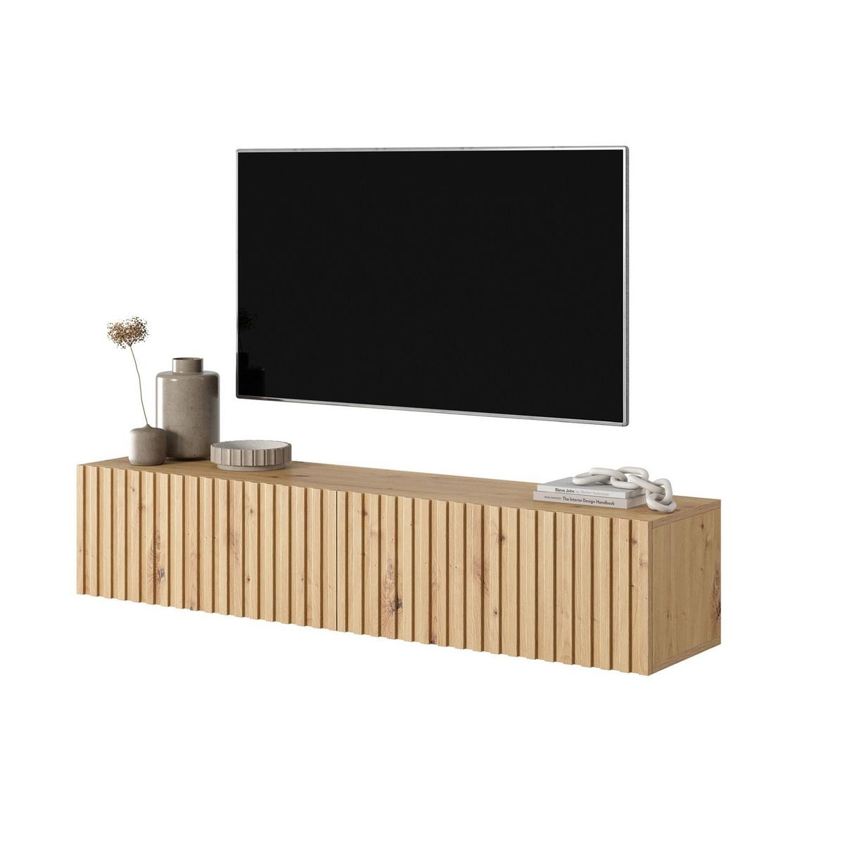 TV-HÄNGEBOARD Telire Eiche 138,6 cm - Eiche Artisan, Holzwerkstoff (138.6/30/31.6cm) - Selsey