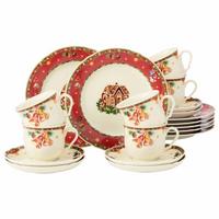 KAFFEESERVICE Marieluise Weihnachtsnostalgie bunt 18-tlg. - Multicolor, Keramik (2/2/2cm) - Seltmann Weiden