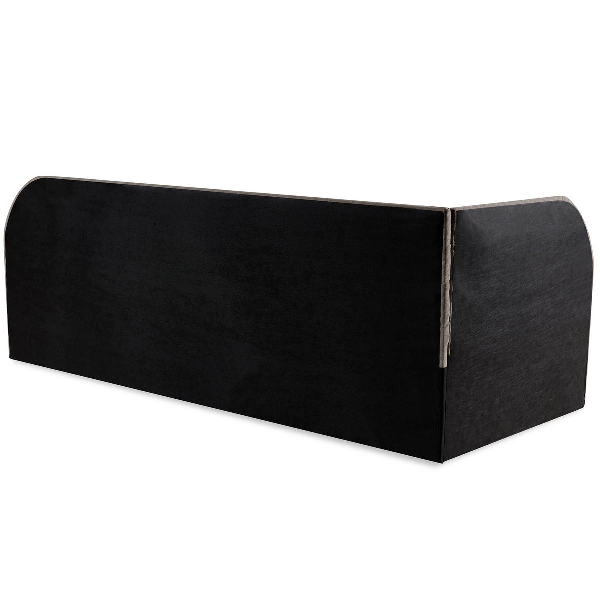 POLSTERBETT Cobi, Eckbett 80x200 cm mit Bettkasten, Hellbraun, Links - Hellbraun, Textil (80/200cm) - Beautysofa