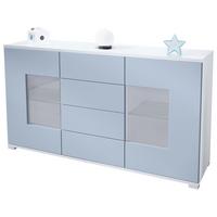 SIDEBOARD Grömitz Denim matt - Pastellblau, Holzwerkstoff (138.5/75.5/35cm) - Vladon