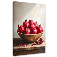 LEINWANDBILD Essen & Trinken 40x60cm - Rot, Textil (40/60cm) - Feeby