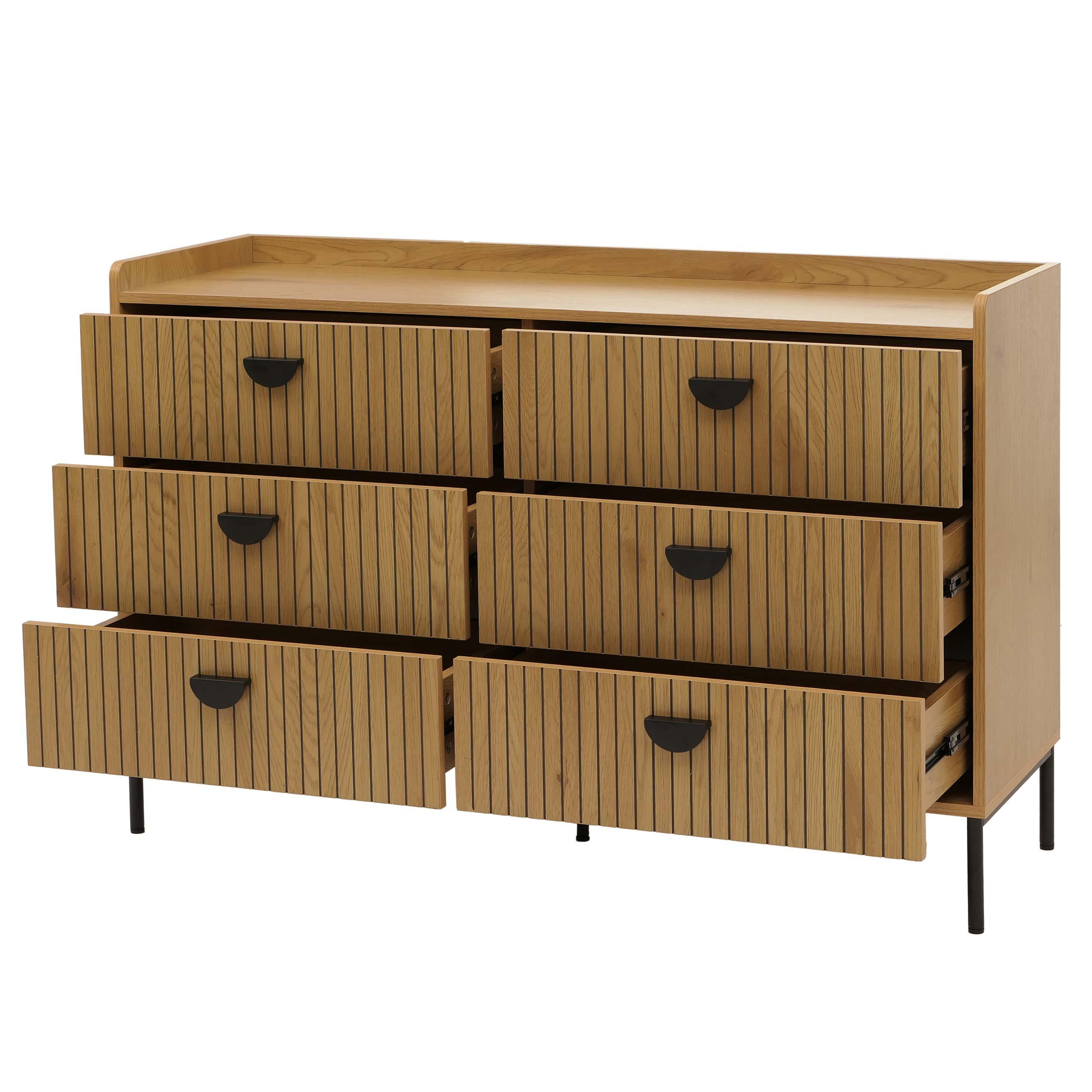 KOMMODE Beige - Beige, Holz (120/80/44cm) - MCW