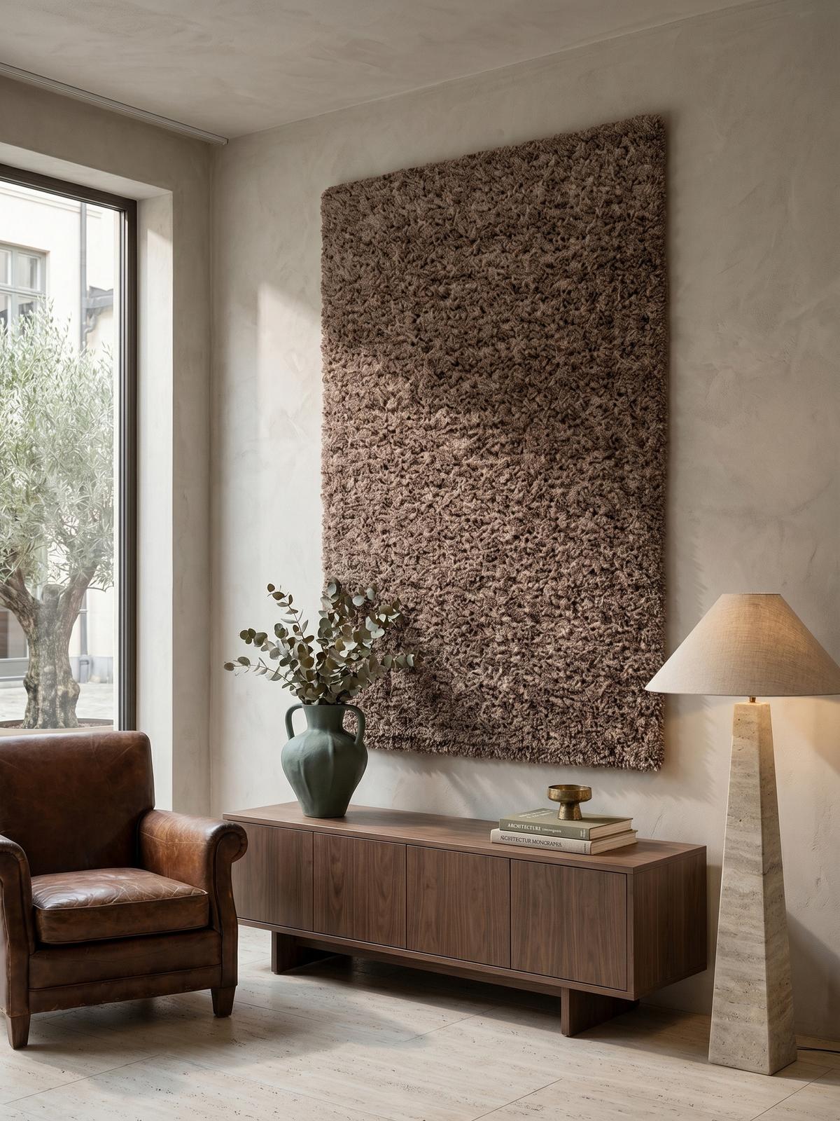 HOCHFLORTEPPICH RHEIN, einfarbig, aus Polypropylen, Mokka, 140 x 200 cm - Braun, Textil (200/140cm) - KADIMA DESIGN