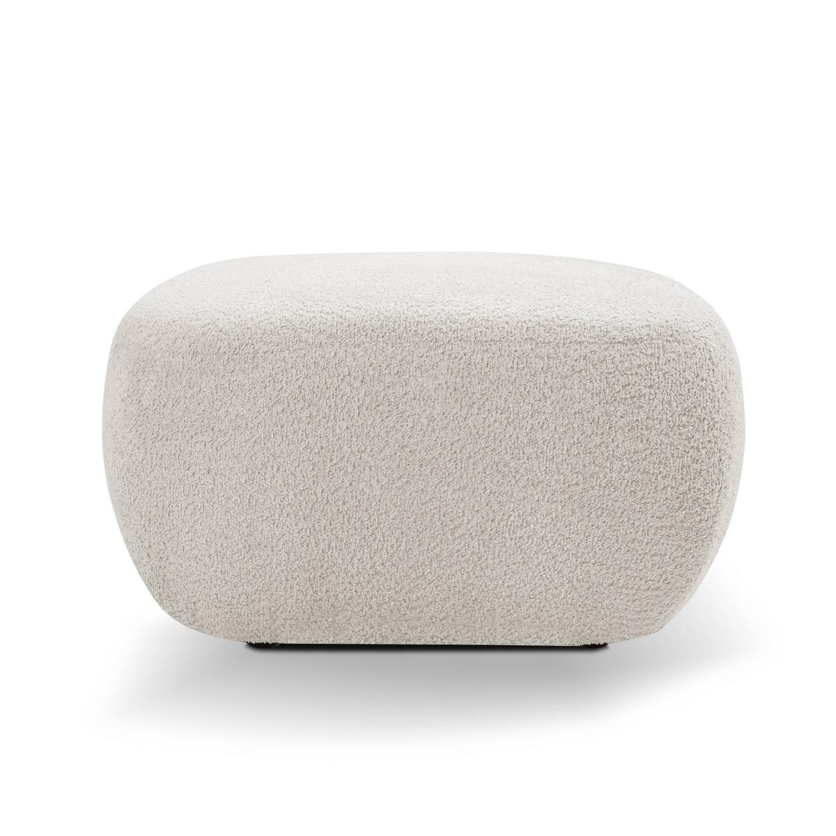 POLSTERHOCKER AMICO Modern Sitzhocker, Fußhocker Hellgrau - Hellgrau, Holzwerkstoff/Kunststoff (75/39/75cm) - MASSENO