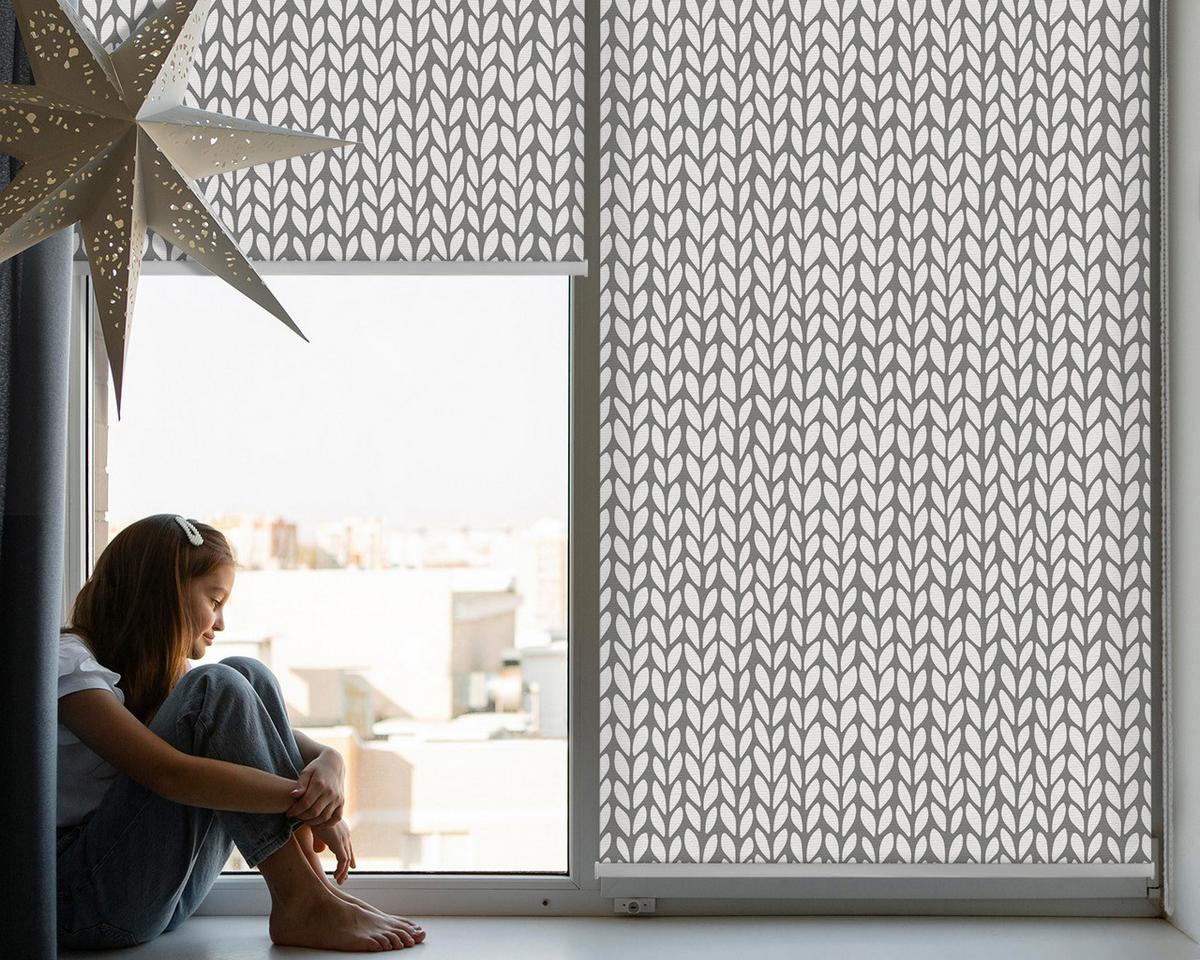 INNENROLLO - Fensterrollo - Rollo - 100x140 cm - Weißtanne - Weiß, Kunststoff (100/140/0.5cm) - TULUP