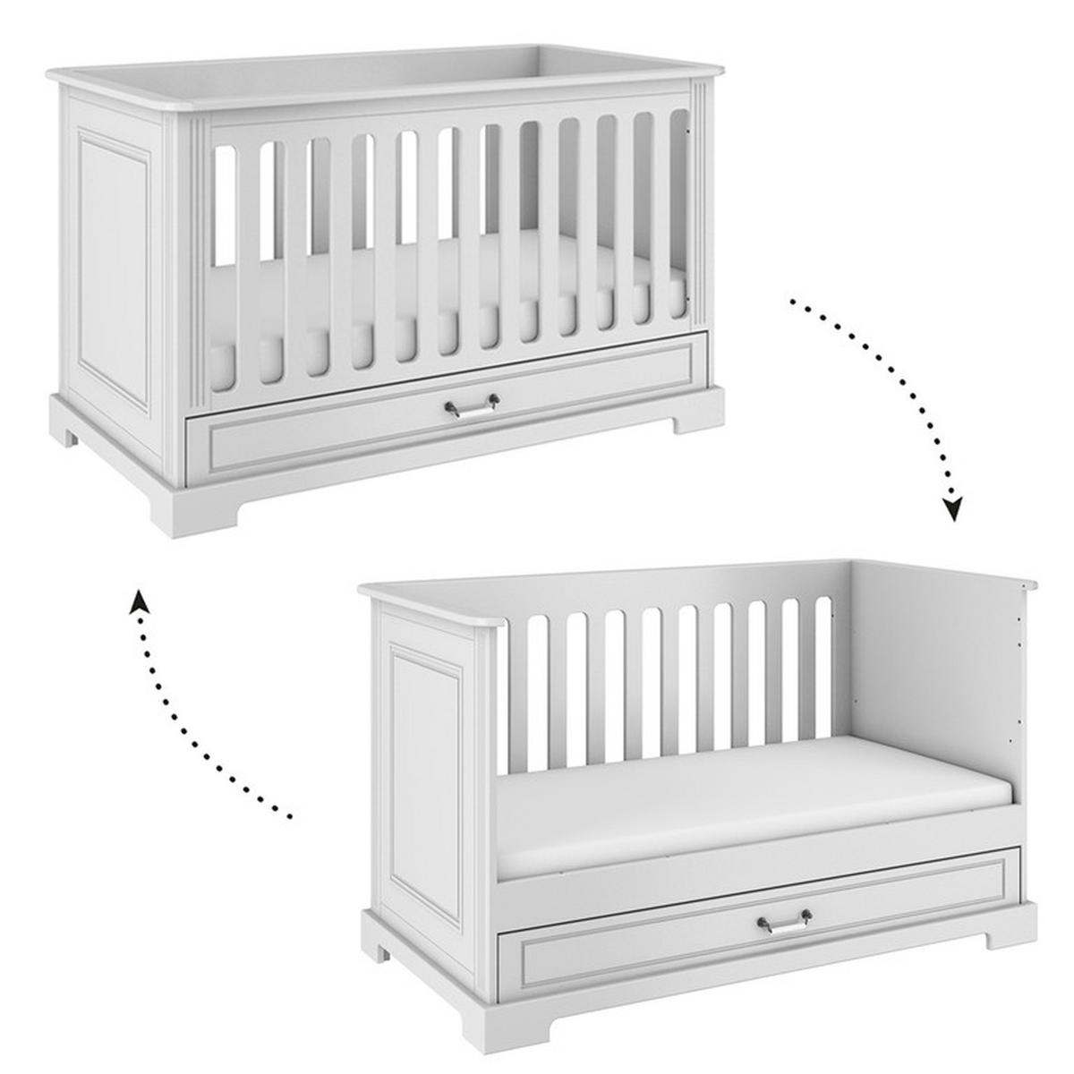 BABYZIMMER 2-teilig Weiß - Weiß, Holzwerkstoff (152/92/83cm) - Petits-meubles