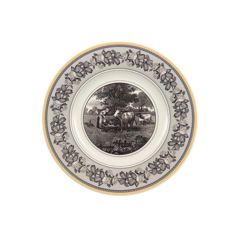 FRÜHSTÜCKSTELLER Audun Ferme weiß-grau-gelb ø 21,6 cm - Gelb/Weiß, Keramik (21.6cm) - Villeroy & Boch