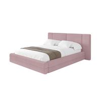 POLSTERBETT mit Bettkasten und Lattenrost, Bett mit Matratze H3/H4 - TEVO 140x200 Rosa - Rosa, Holzwerkstoff/Textil (140/200cm) - ALTDECOR