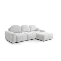 ECKSOFA Argos In Vibe - Hellgrau, Holzwerkstoff/Textil (267/170cm) - Fun Möbel