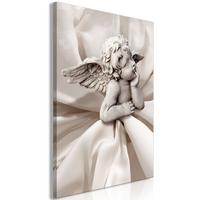 KUNSTDRUCK Taupe 60/90 cm - Taupe/Weiß, Textil (60/90cm) - KUNSTLOFT
