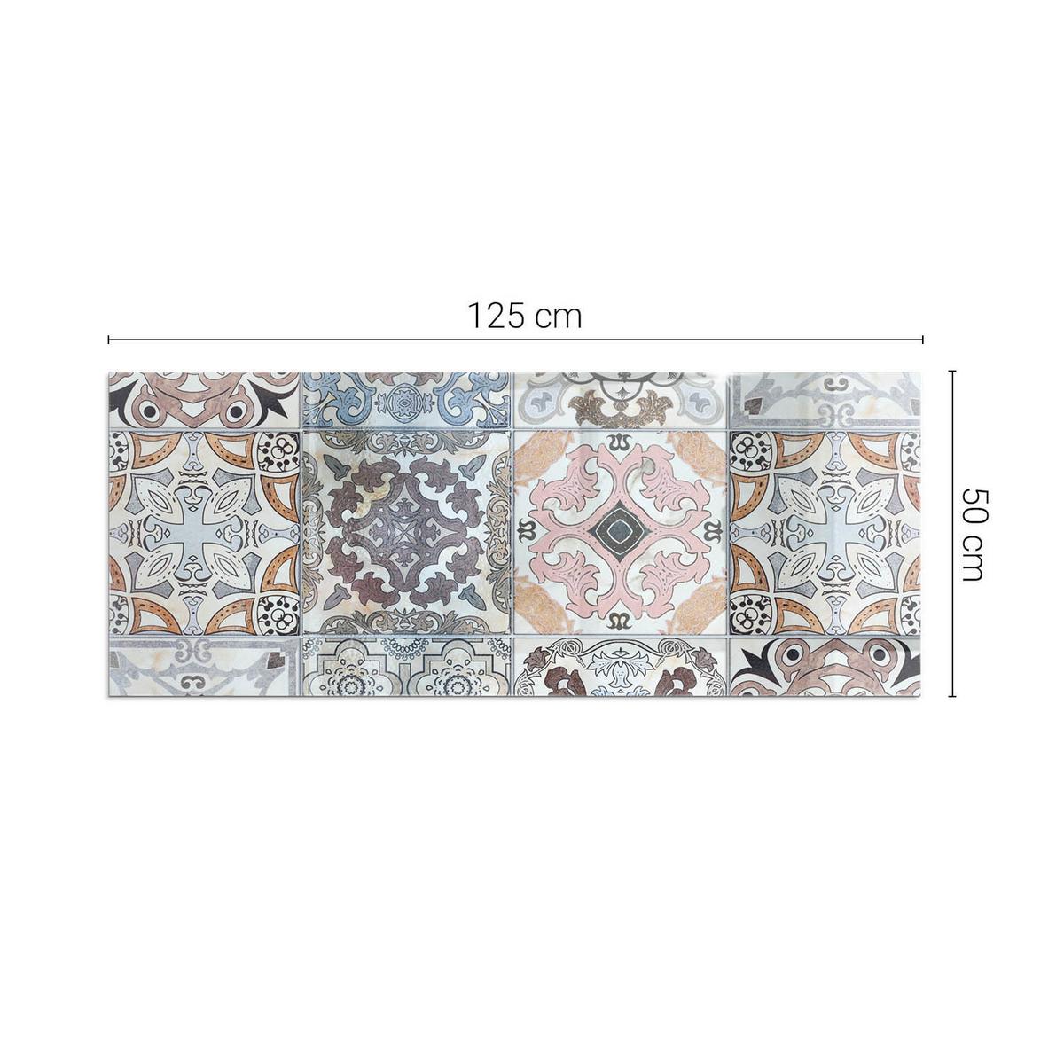 GLASPLATTE für Kamin 125x50 cm - Grau, Glas (125/50/0.4cm) - TULUP