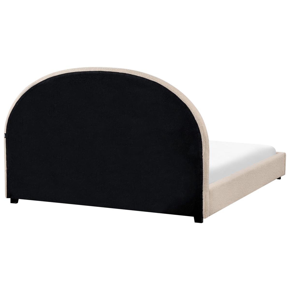 BETT mit Lattenrost 160/200 cm Beige Vaucluse - Beige, Textil (160/200cm) - Beliani