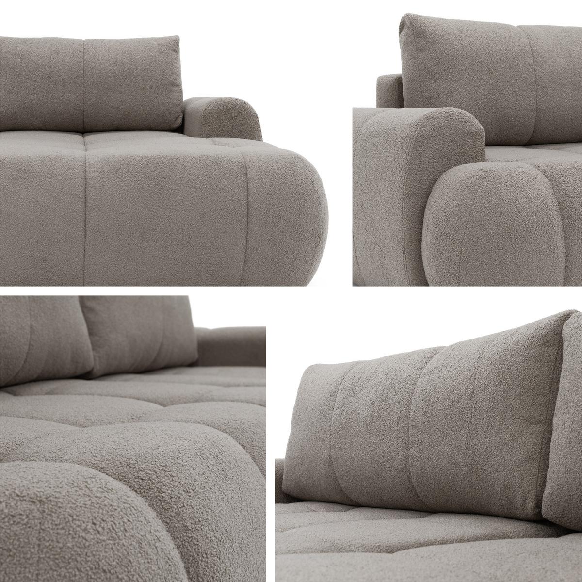 ECKSOFA Mitto, Seite: Rechts - Schwarz/Naturfarben, Holz/Kunststoff (270/173cm) - MIRJAN24