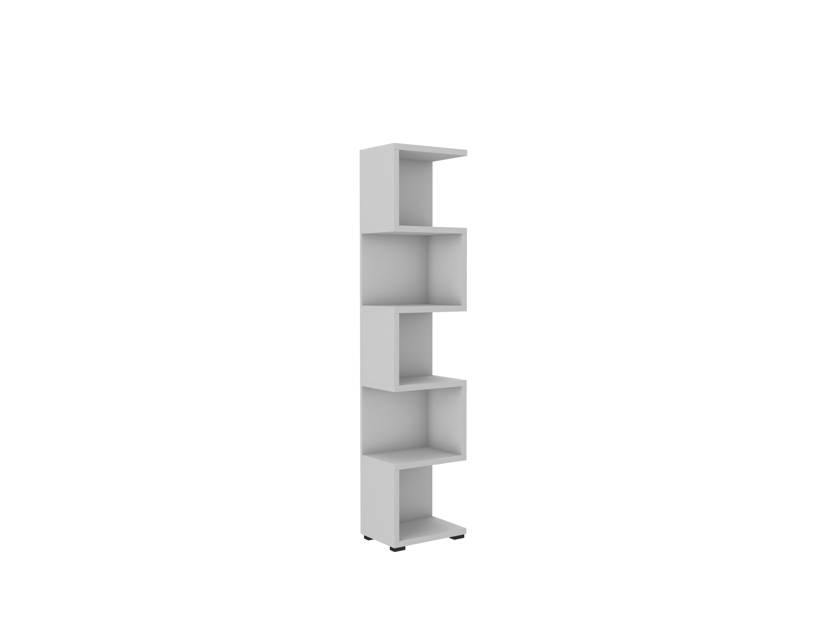BÜCHERREGAL DUOMO 41,6x29,7x184 cm, Regal Grau - Grau, Holzwerkstoff (41.6/184/29.7cm) - MASSENO