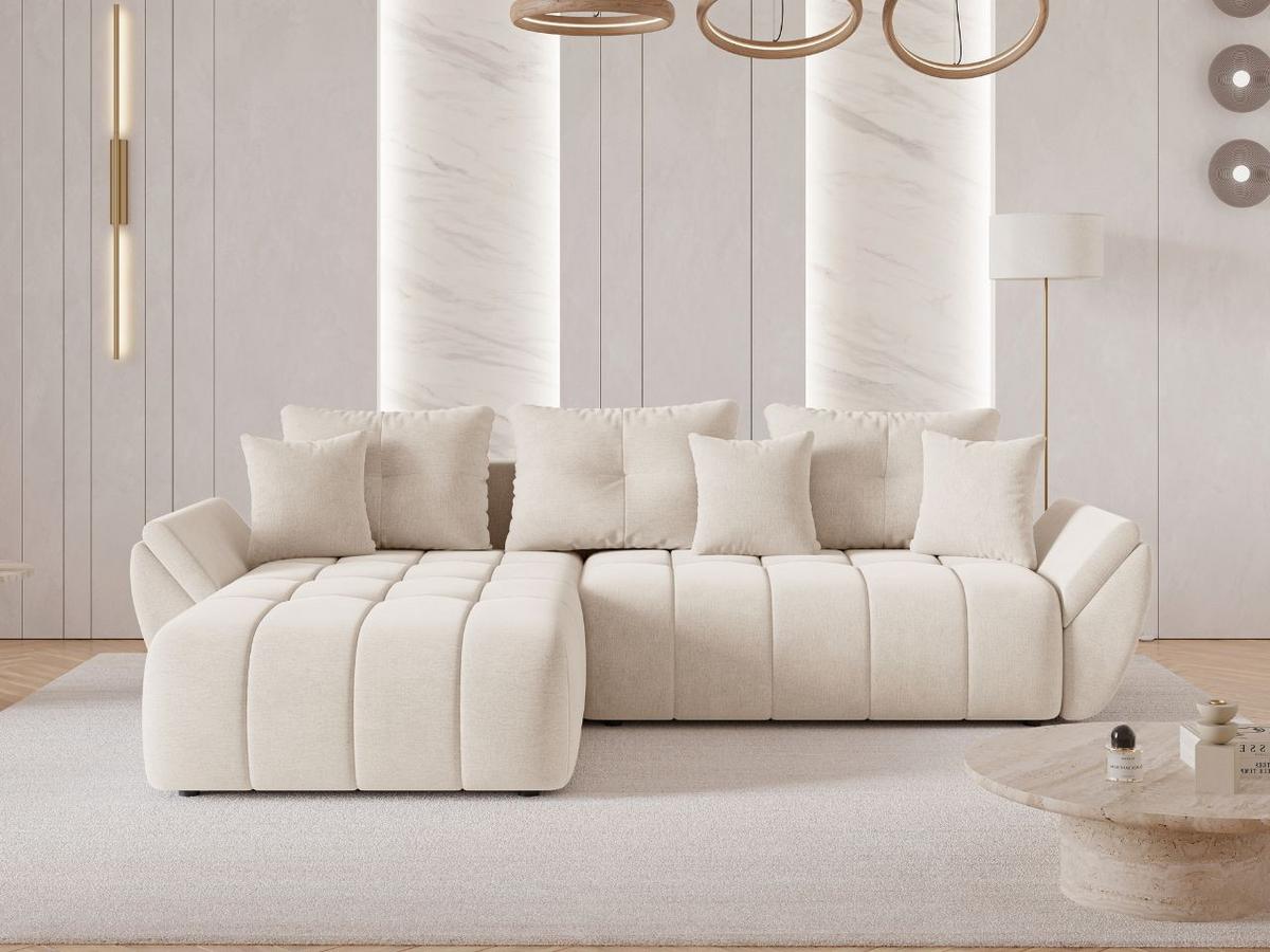 ECKSOFA Decor Beige - Beige, Holz/Textil (280/190cm) - Graingold