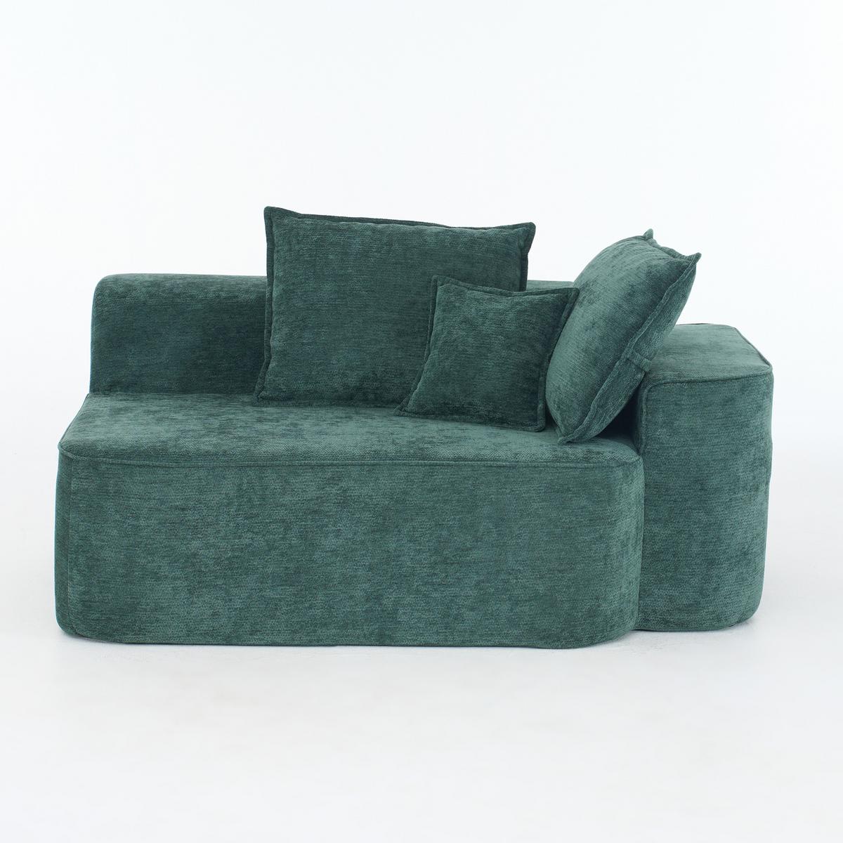 2-SITZER SOFA in Chenille Montagefrei - Grün, Textil (150/65/95cm) - Urban Meuble
