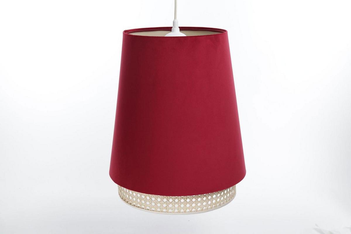 HÄNGELEUCHTE Rot 35/42 cm - Beige/Rot, Kunststoff (35/1.3/42cm) - ONZENO