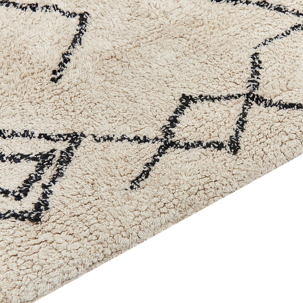 KURZFLOR-TEPPICH Somek 230/160 cm - Beige, Textil (160/230cm) - Beliani