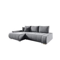 ECKSOFA Elmo - Grau, Holzwerkstoff/Textil (227/153cm) - Fun Möbel