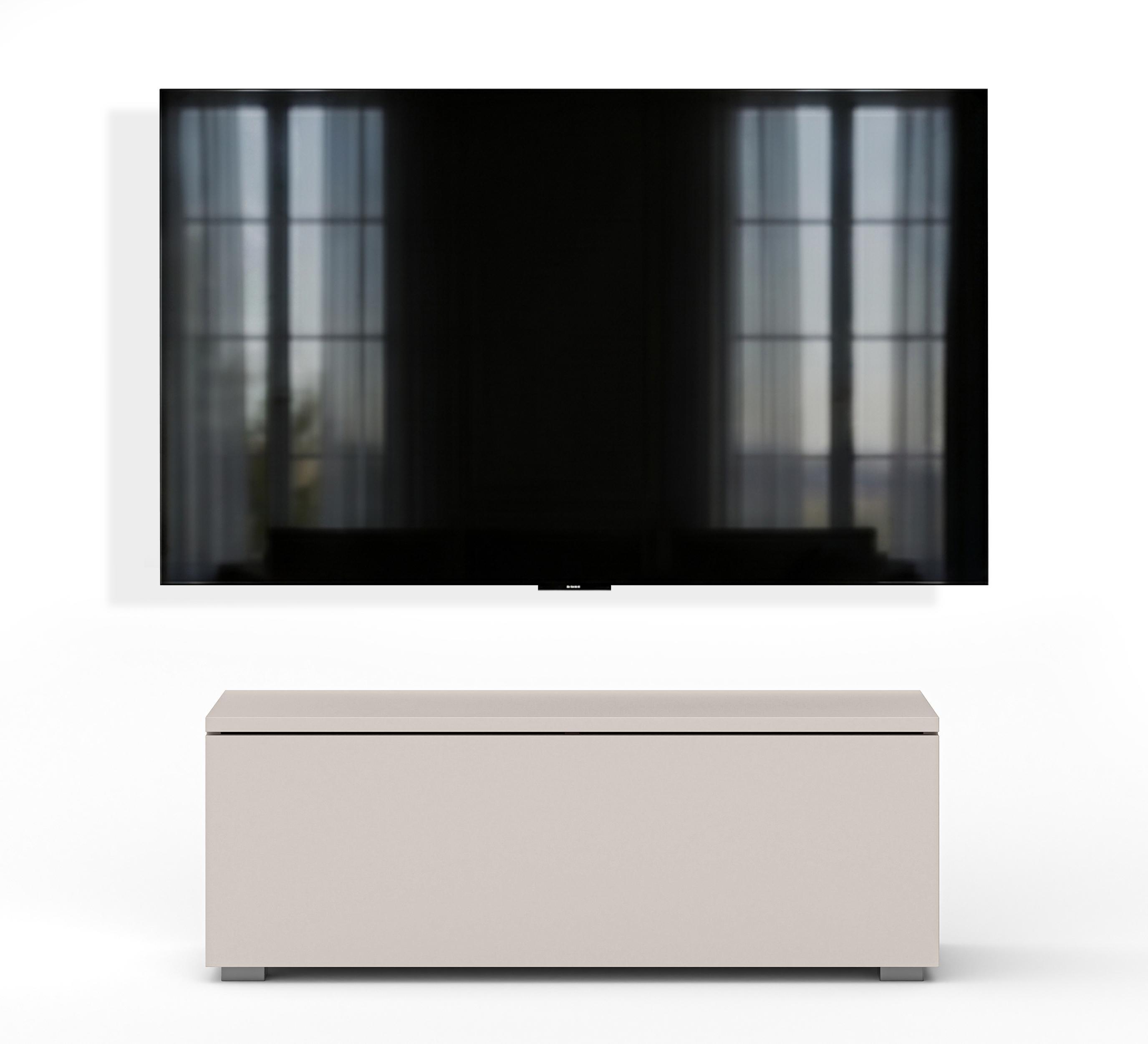 LOWBOARD Barvo 100 Beige Kaschmir 100/36,5/32 cm – hängend oder stehend - Beige, Holzwerkstoff/Kunststoff (100/36.5/32cm) - AX Living