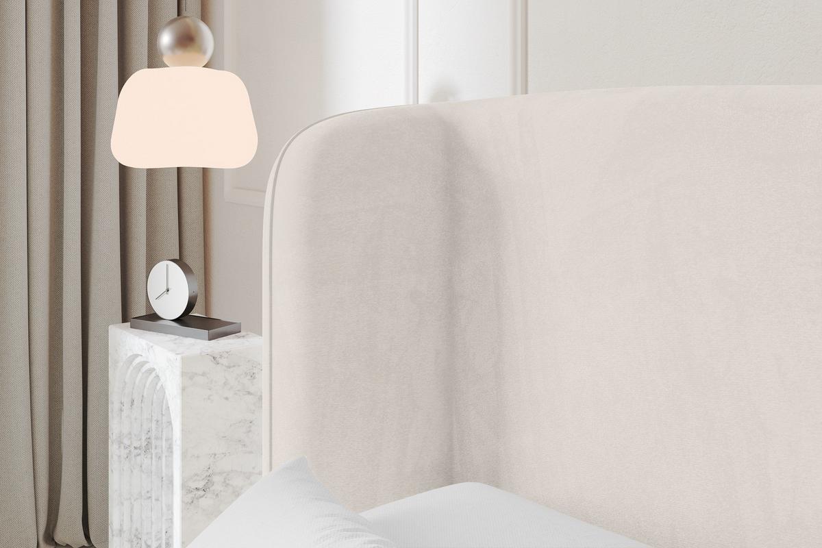 POLSTERBETT mit Bettkasten und Lattenrost, Bett mit Matratze H3/H4 - ESTI 140x200 Beige - Greige, Holzwerkstoff/Textil (140/200cm) - ALTDECOR