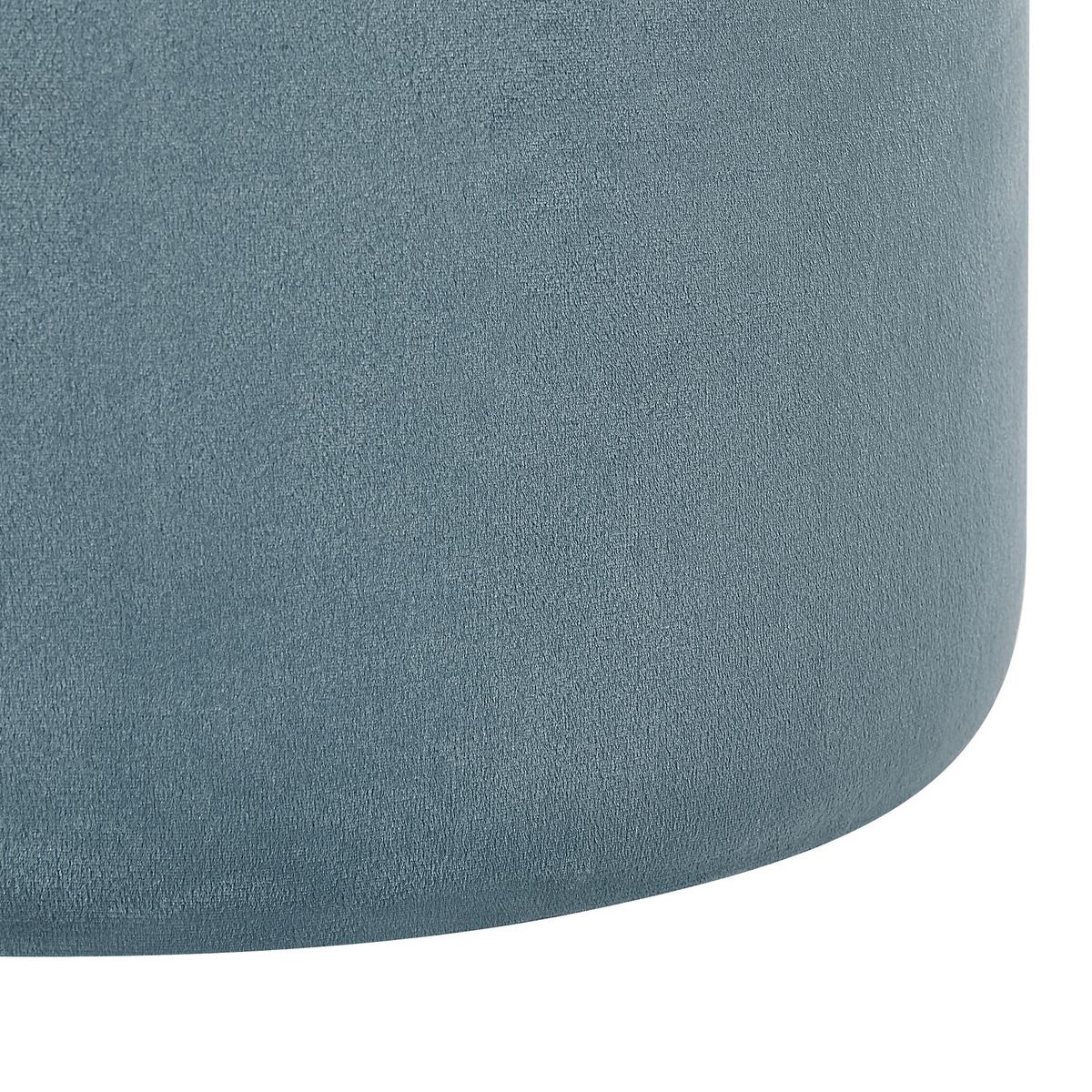 POUF Doris 35-30/35-30/44-36 cm - Blau, Textil (35/36/35cm) - Beliani