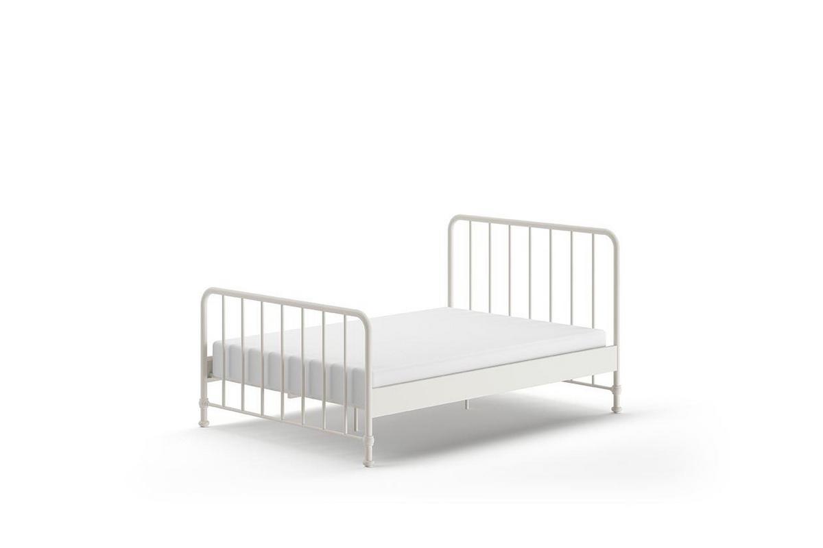 METALLBETT Kay 147x110x207 aus Metall in Weiß matt - Weiß, Metall (140/200cm) - 58aufmkessel