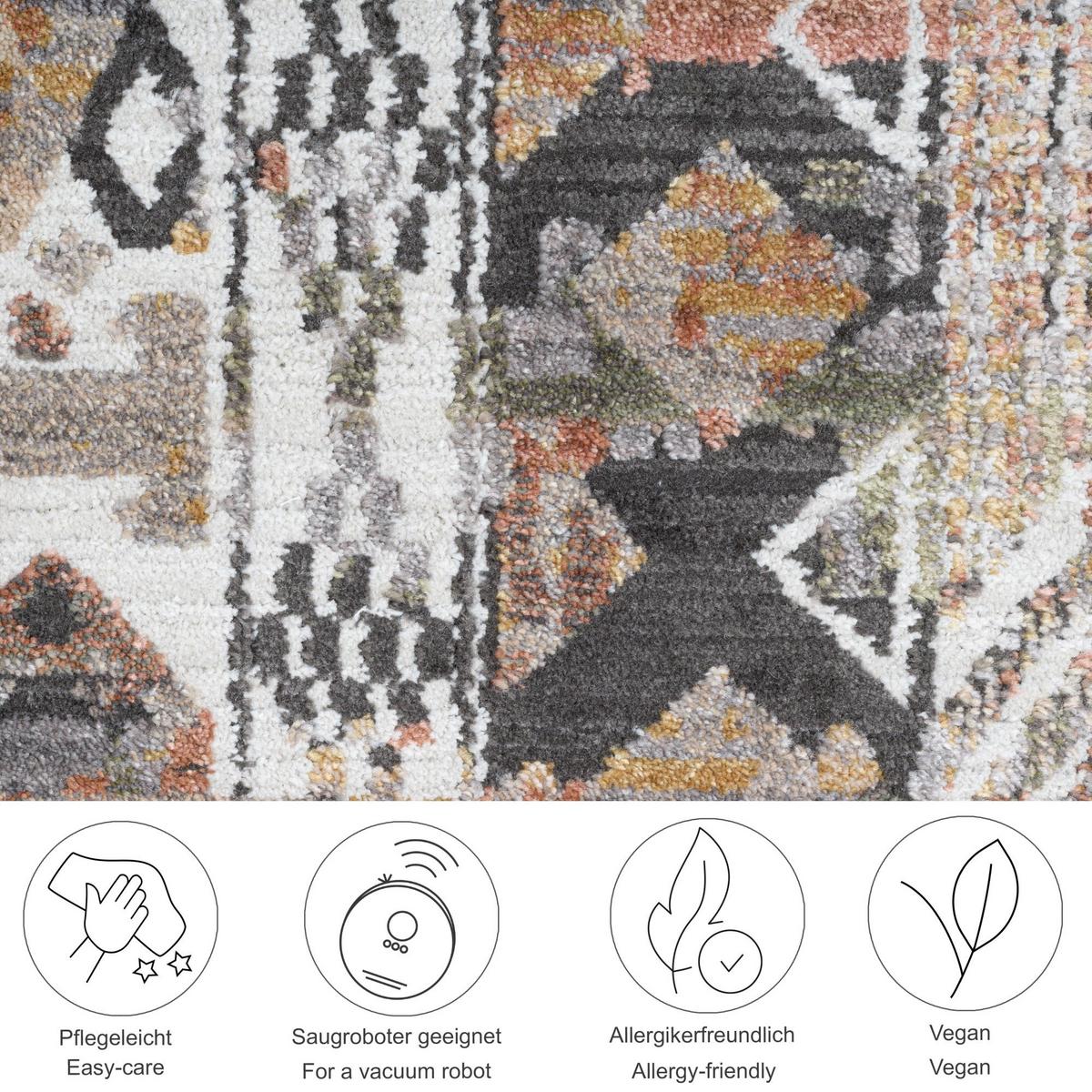 FLACHWEBETEPPICH Corduletta 40x60 cm - Beige, Textil (40/60cm) - Gino Falcone