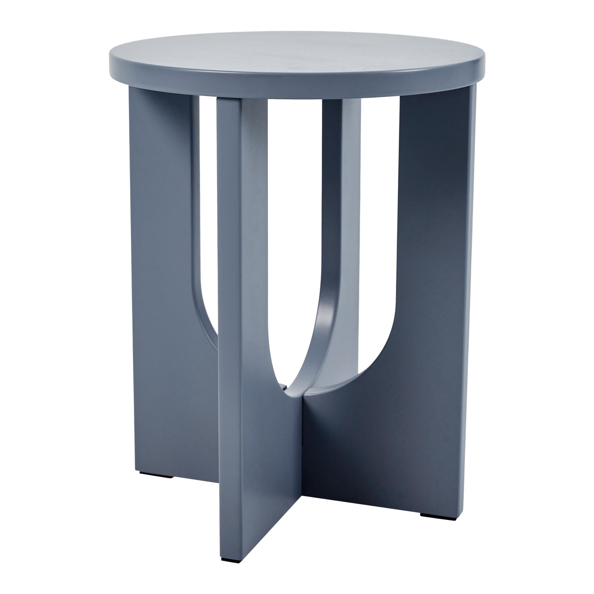 BEISTELLTISCH Kysdajore - Blaugrau, Holzwerkstoff (40/40/50cm) - [en.casa]