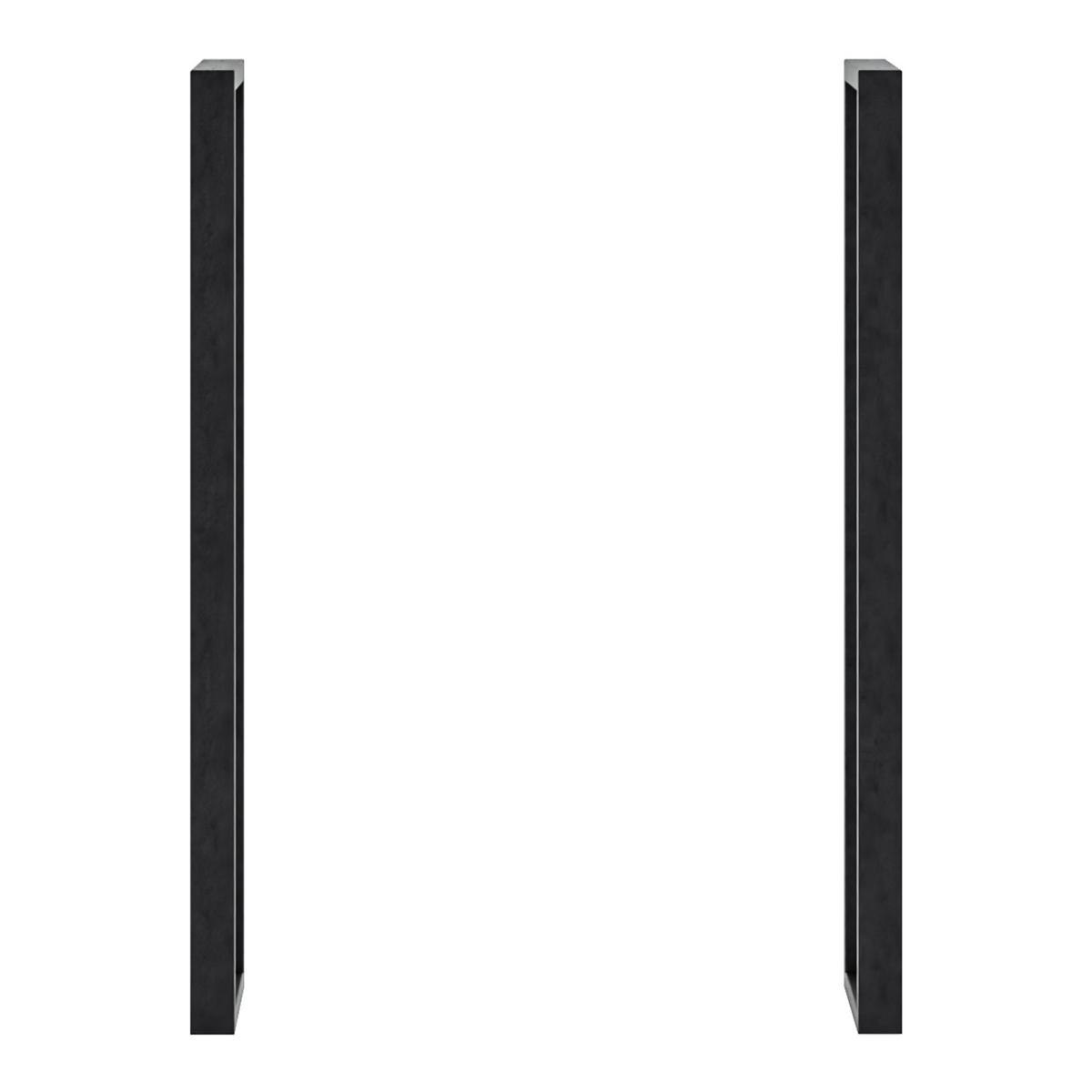 TISCHGESTELL-SET 2 TLG. Kauniainen - Schwarz, Metall (27/87/4cm) - [en.casa]