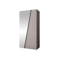 DREHTÜRENSCHRANK Zen 1L 100 cm - Kaschmir/Schwarz, Holzwerkstoff/Kunststoff (100/202/50cm) - MIRJAN24