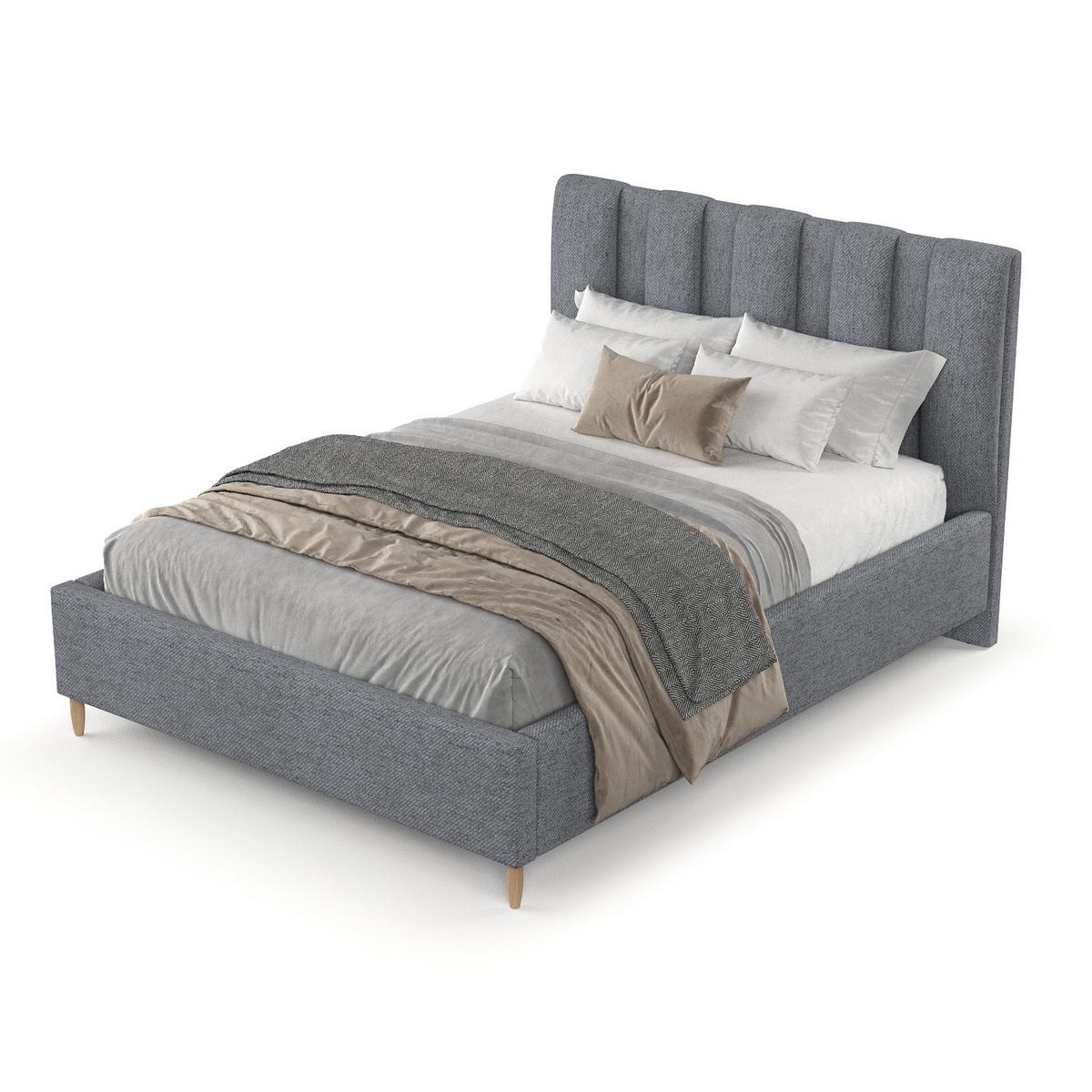 POLSTERBETT Loom 180/200 cm Grau im Neve Stoff - Naturfarben/Grau, Holz/Holzwerkstoff (180/200cm) - AltaBeds