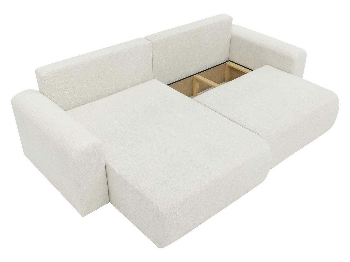 ECKSOFA Floryn L - Beige/Schwarz, Holz/Kunststoff (245/145cm) - MIRJAN24