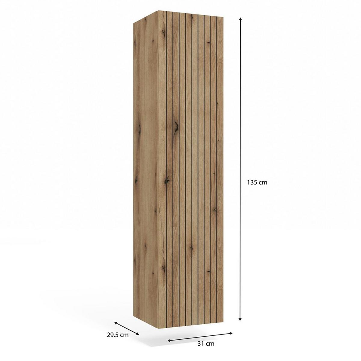 HÄNGESCHRANK eiche 31/135/29,5 - Eiche Artisan, Holzwerkstoff (31/135/30cm) - RAUMHIRSCH FURNITURE