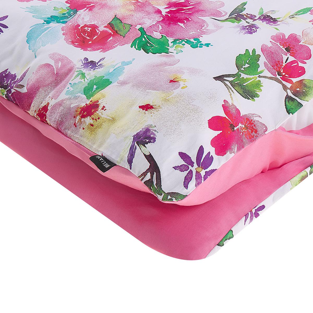 BETTWÄSCHE SET Larynhill 155x220 cm - Weiß, Textil (155/220cm) - Beliani