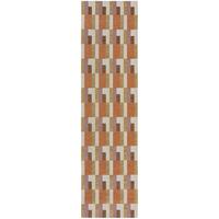 TEPPICH COQUET, geometrisch, Orange-Natur, 60 x 230 cm - Orange, Textil (230/60cm) - KADIMA DESIGN