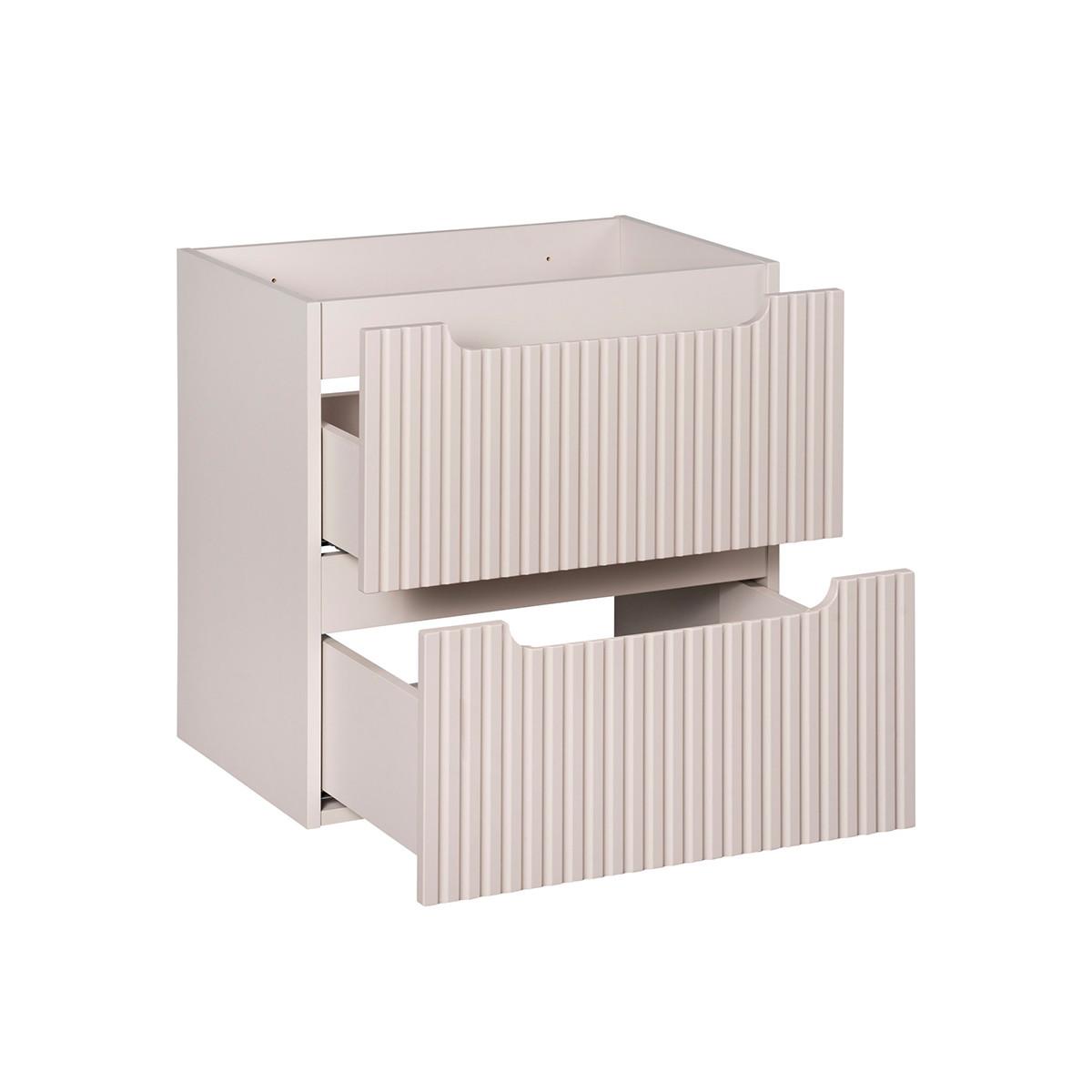 WASCHTISCH 60cm Riva Kaschmir - Beige, Holzwerkstoff (60/57/40cm) - Petits-meubles