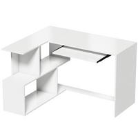 COMPUTERTISCH Spanplatte Weiß - Weiß, Holzwerkstoff (120/100/76cm) - HOMCOM