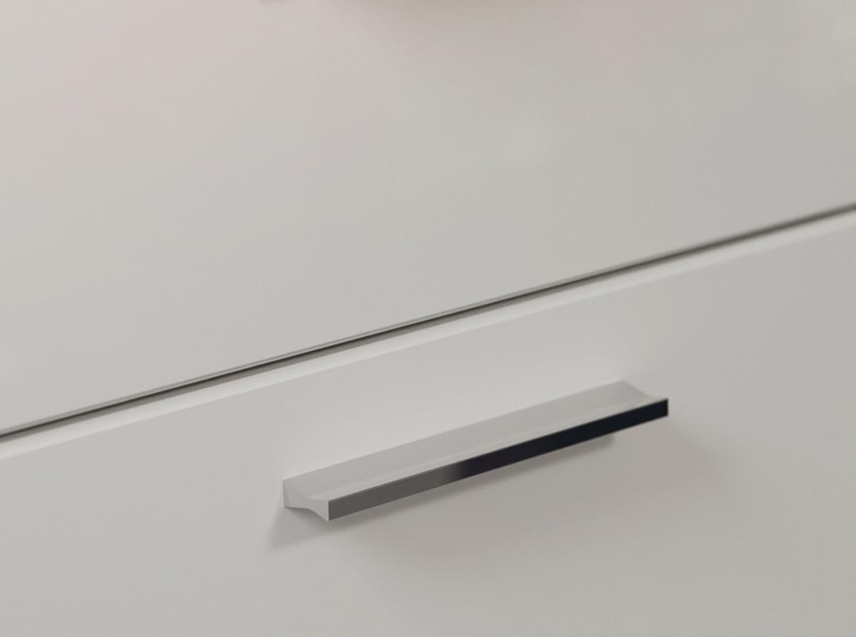 BADMÖBEL-SET weiß Hochglanz, Eiche 2-teilig 60 cm, Kombination mit 11 Fächern - Weiß Hochglanz/Eichefarben, Holzwerkstoff (60/191/34cm) - Inn.Furn