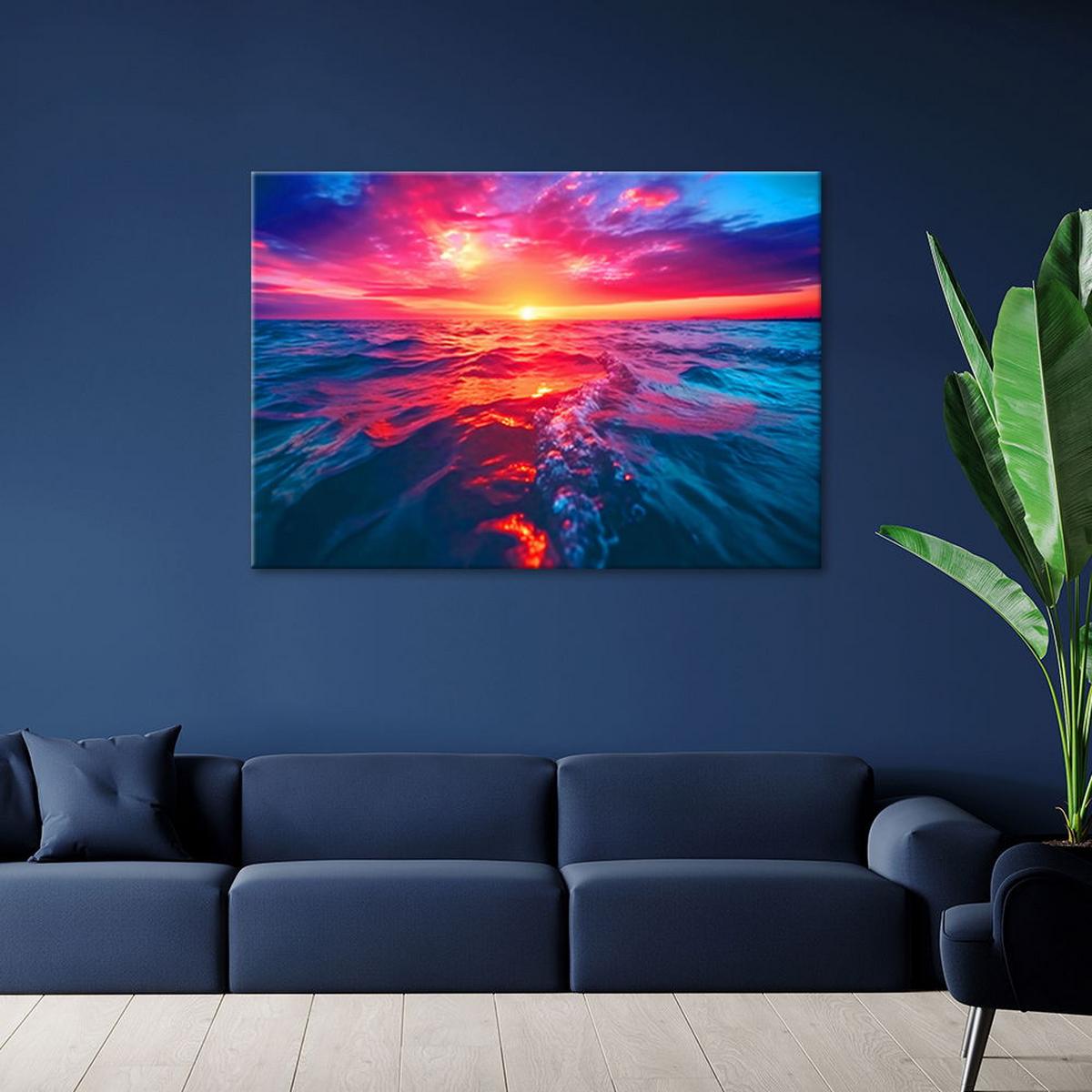KUNSTDRUCK Lila 120/80 cm - Lila, Textil (120/80cm) - KUNSTLOFT