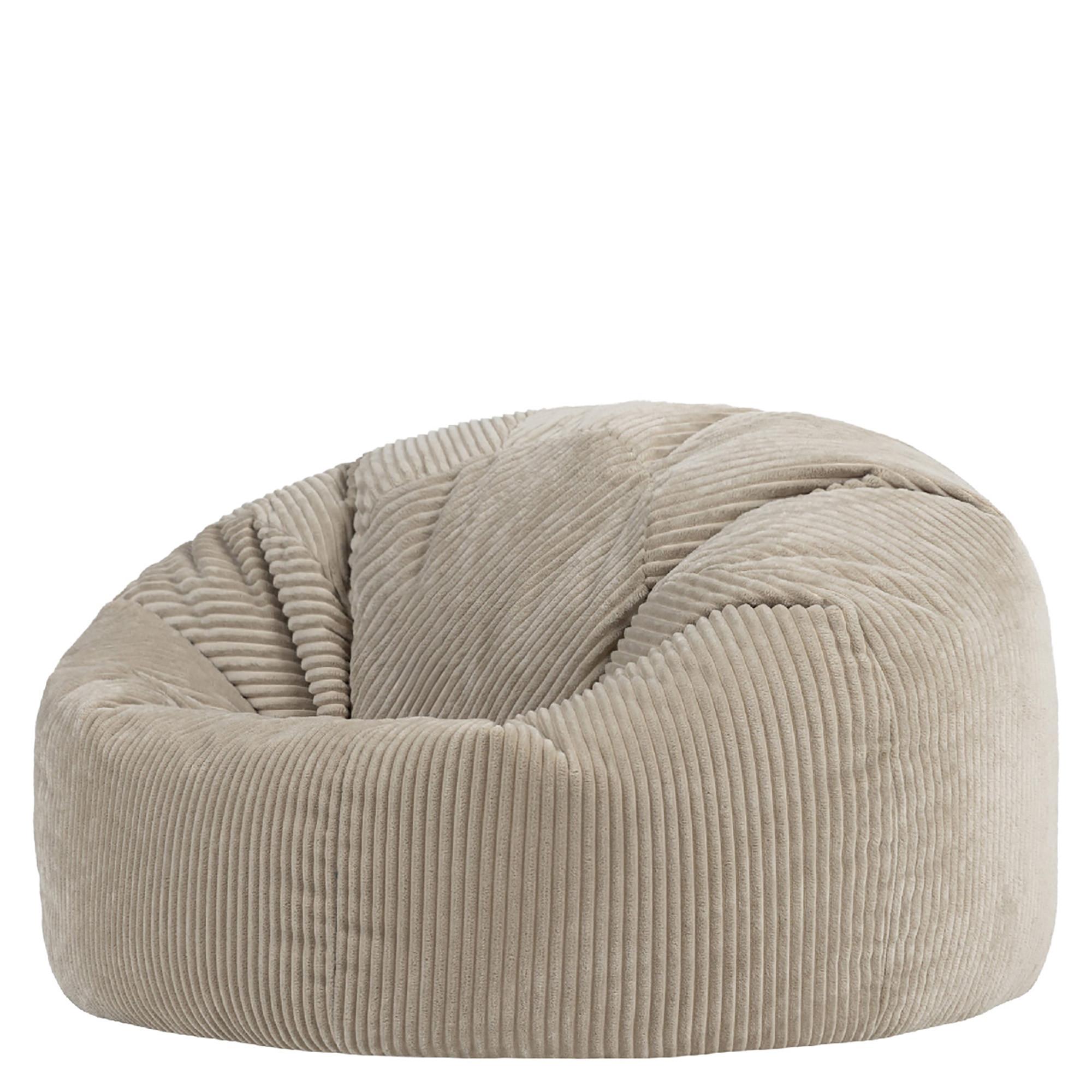 SITZSACK Cord Kingston XXL - Beige, Textil (92/52/92cm) - icon