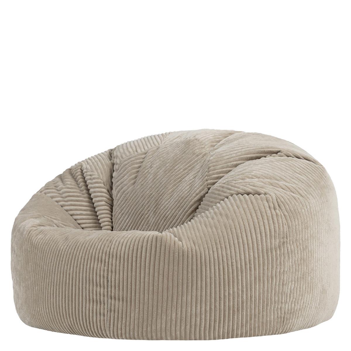 SITZSACK mit Hocker Kingston XXL - Beige, Textil (92/52/92cm) - icon